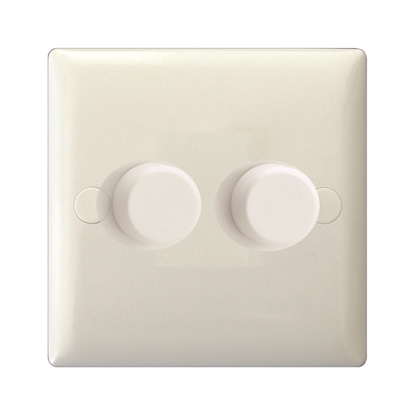 Picture of Varilight V-Pro 2 Gang 2-Way Dimmer in White JOP252WP