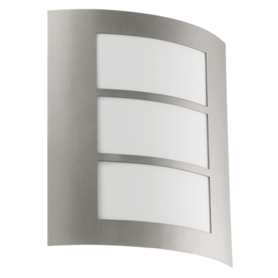 Outdoor wall light with stainless steel body
