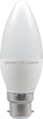 Candle shaped bulb with bayonet cap