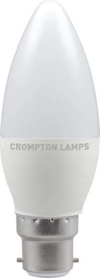 Candle shaped bulb with bayonet cap