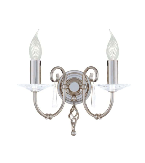 Traditional but elegant double arm wall light