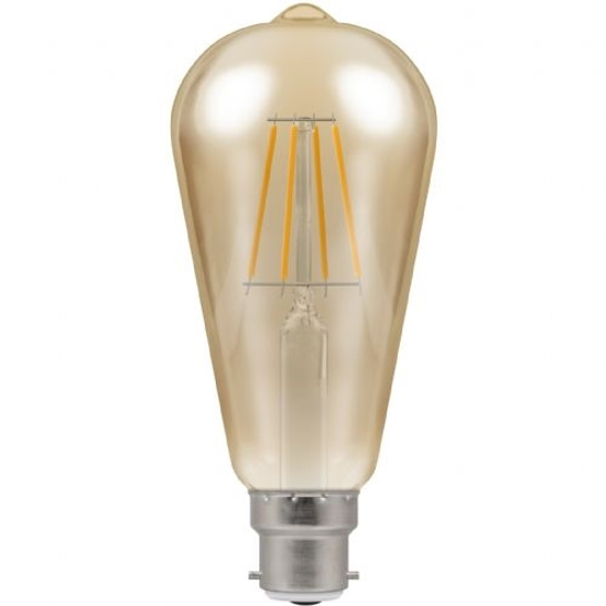 Picture of LED Filament Lamp ST64 Dimmable 7.5W BC or ES