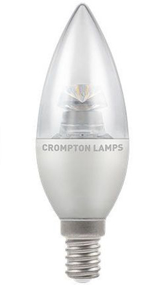 Picture of LED Clear Candle 6.5W Dimmable SES Cap 4603