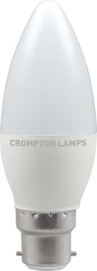 Candle shaped bulb with bayonet cap