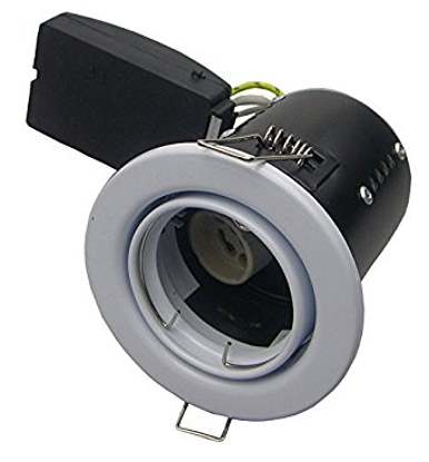 Picture of Short Can GU10 Tilt Downlight Fire Rated in White FGGWSC