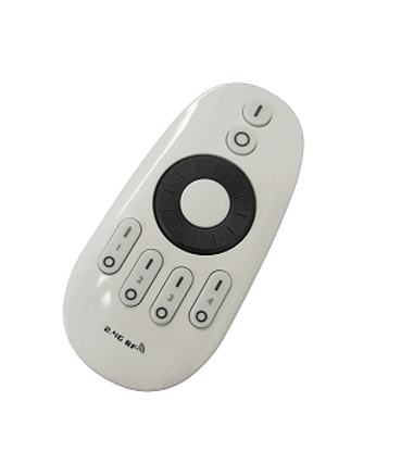 White hand held remote control for 12 volt lights