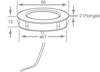 Dimensions for recessed light