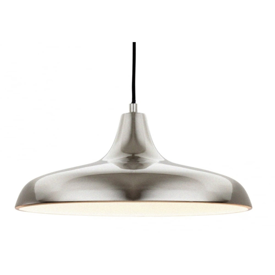 Brushed steel finsihed pendant ceiling light