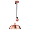 Brushed copper adjustable pendant ceiling light