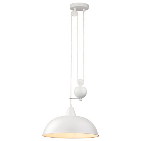 Elegant white adjustable pendant ceiling light