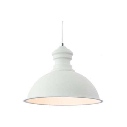Large white pendant style light perfect for over kitchen dining
