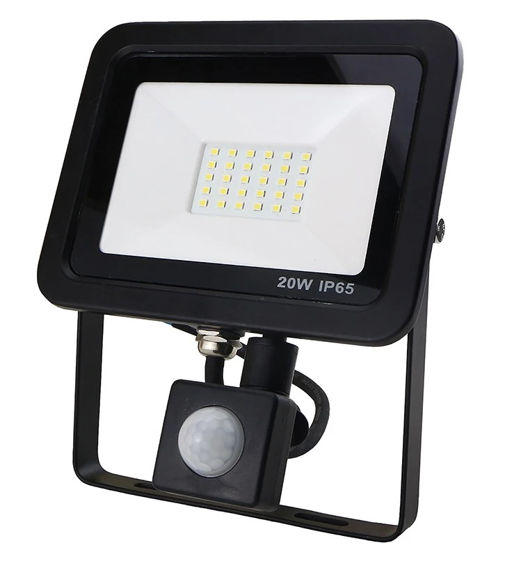 uvidenhed uklar tandlæge LED 20W PIR Floodlight 6000K RA Trading FLAC20BPIR - K Lighting Supplies