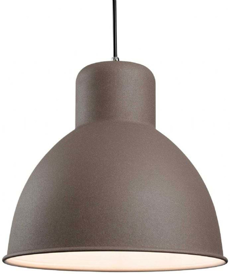 Large ceiling pendant light with a concrete effect finish