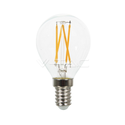 Picture of LED Filament Round Bulb 4W SES V-TAC 43001