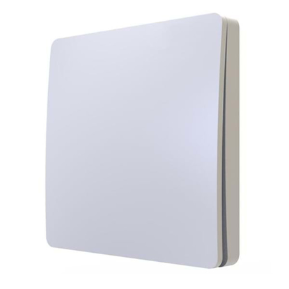 Contemporary white plate 1 gang kinetic wall switch