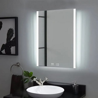 Bathroom mirror with LED lighting and built in speaker