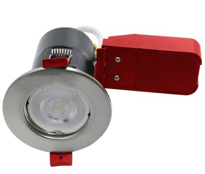 Satin chrome downlight