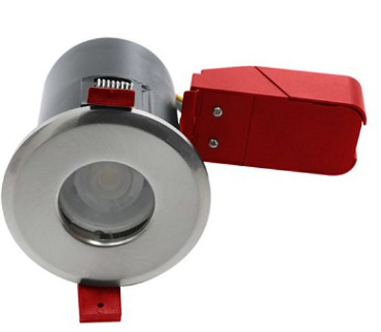 Satin chrome downlight