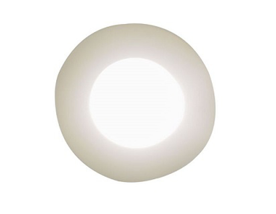 Lit up circular plinth light