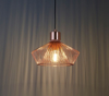 Copper pendant light