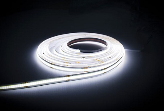 Reel of LED illuminated LED strip