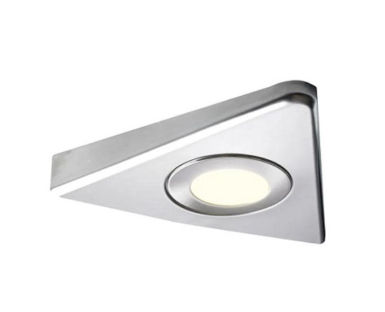 Triangular cabinet light fitting