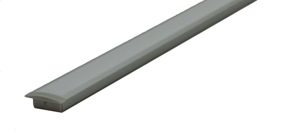 Recessed diffused aluminium profile