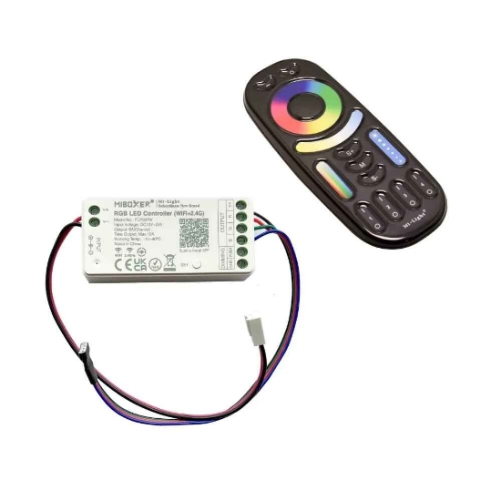 Picture of Black 4 Zone RGB Remote Control & Receiver Kit SY7598B/BL