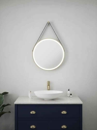 Picture of Valletta Gold Tunable LED Mirror 600mm SY9108G