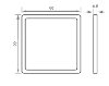 Picture of Vega LED Flat Panel Cabinet Light Warm White SY8949BN/WW