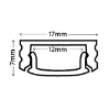 Picture of 1m Surface Mounted Extrusion with Diffuser SY7482/1M