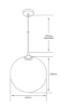 Picture of Hudson Chrome Glass Pendant Light SY8826