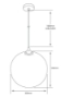 Picture of Nile Smoky Glass Pendant Light SY8829