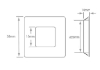 Picture of Vega LED Square Plinth Light Natural White SY8874BN/NW