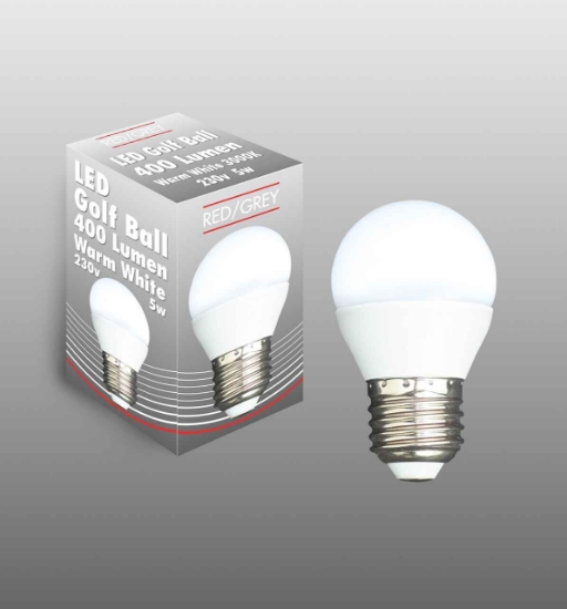 Picture of LED Round 5W Warm White 3000K ES-E27 LGBES5W