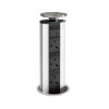 Picture of EVOline Port Pop-Up Module 3x Sockets with USB A+C in Stainless Steel SY7366