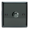 Picture of Varilight V-Pro Iridium Black 1-Gang 2-Way Rotary LED Dimmer 1x 0-120W JIP401