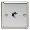Picture of Varilight V-Pro Mirror Chrome 1-Gang 2-Way Rotary LED Dimmer 1x 0-120W JCP401