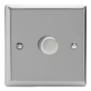 Picture of Varilight V-Pro Satin Chrome 1-Gang 2-Way Rotary LED Dimmer 1x 0-120W JNP401