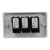 Picture of Varilight V-Pro White 3-Gang 2-Way Rotary LED Dimmer 3x 0-120W JQDP303W
