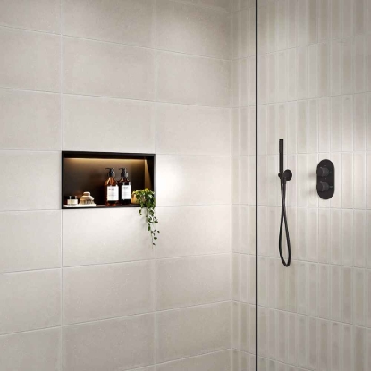 Picture of Linear LED Shower Niche Box in Black 300x600mm SY5100BL-M