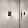 Picture of Linear LED Shower Niche Box in Black 300x300mm SY5100BL-S