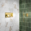 Picture of Linear LED Shower Niche Box in Brushed Brass 300x600mm SY5100BR-M