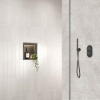 Picture of Linear LED Shower Niche Box in Gun Metal 300x300mm SY5100GM-S