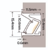 Picture of Strim 2.5m Recessed Angled Slim Profile SY8303